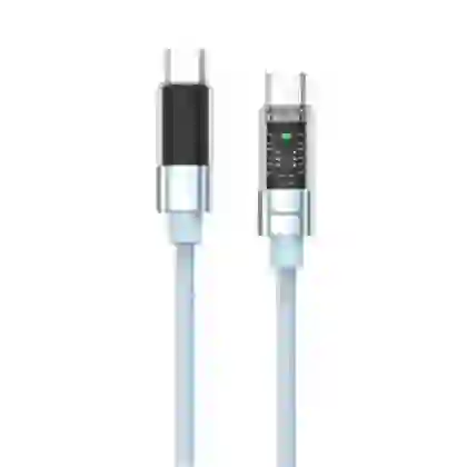 Cáp Trusmi Usb-C to Usb-C Led Rainbow 60w dài 1m 1